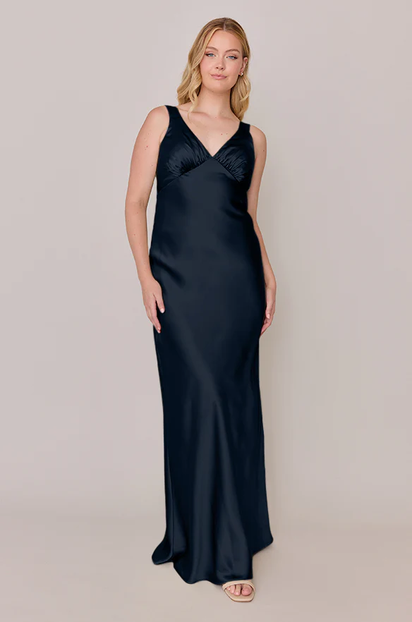 Audrey Satin Dress | Made To Order - Image 95