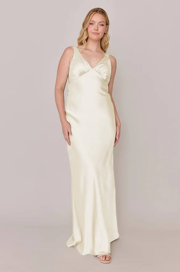 Audrey Satin Dress | Made To Order - Image 99