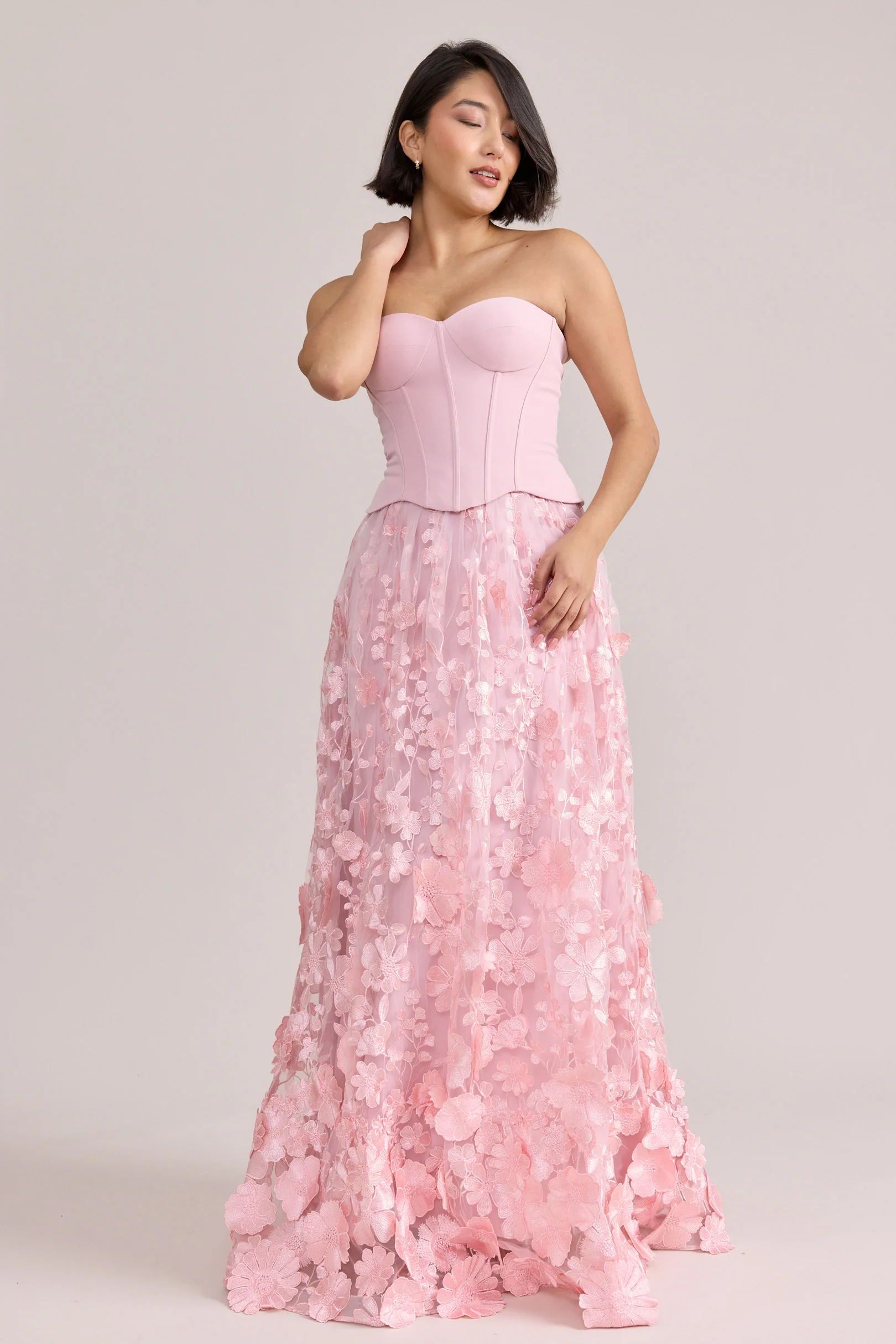 Azalea Crepe + Appliqué Dress | Ready To Ship - Image 2