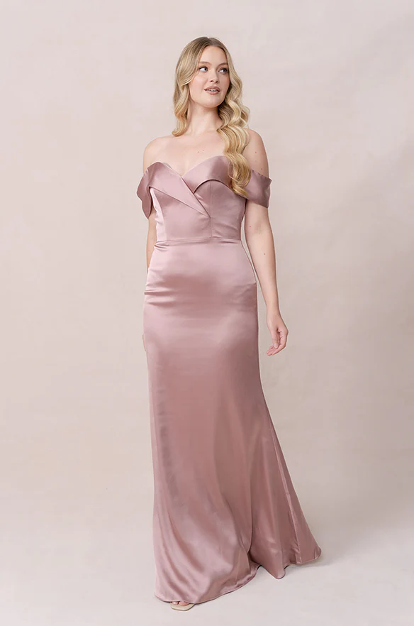 Bardot Satin Dress | Made To Order - Image 2
