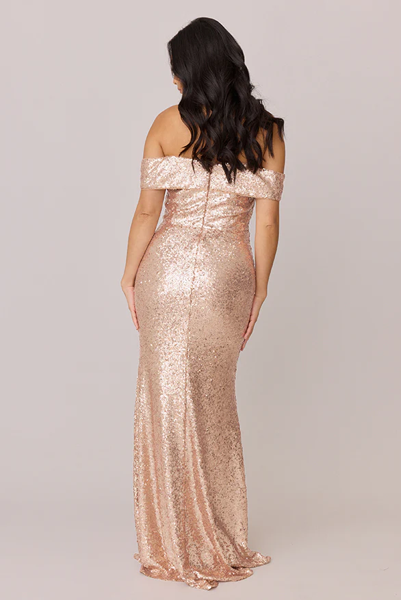 Bardot Sequin Dress | Made To Order - Image 26