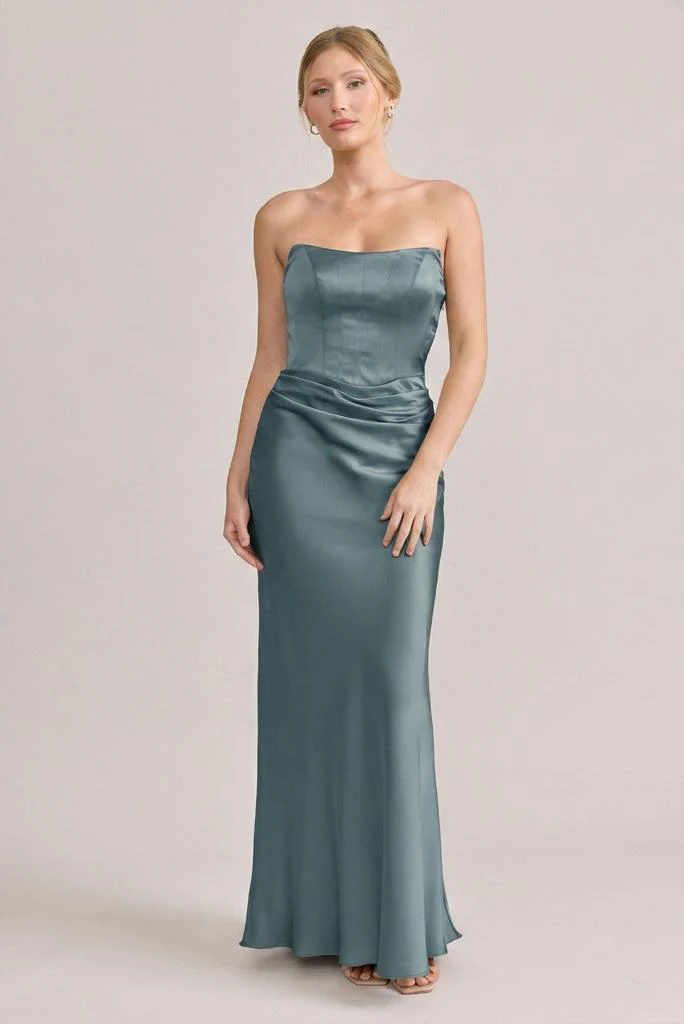 Blythe Satin Dress | Made To Order - Image 31