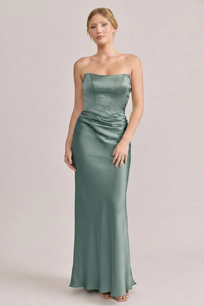 Blythe Satin Dress | Made To Order - Image 42