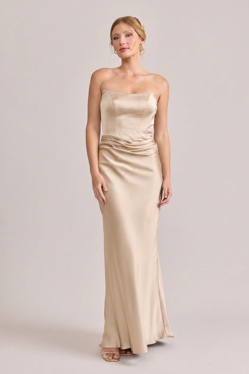 Blythe Satin Dress | Ready To Ship