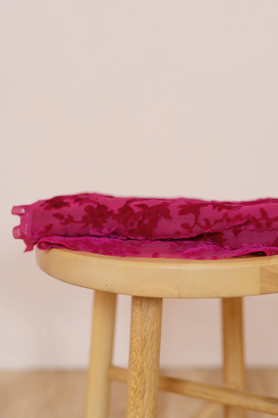 Floral Burnout Velvet Fabric By Yard | Made To Order - Image 3
