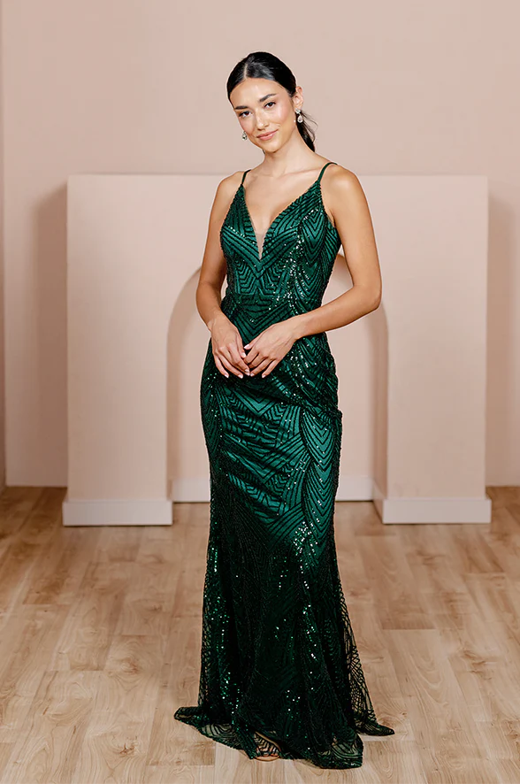 Camilla Geo Sequin Dress | Made To Order - Image 7