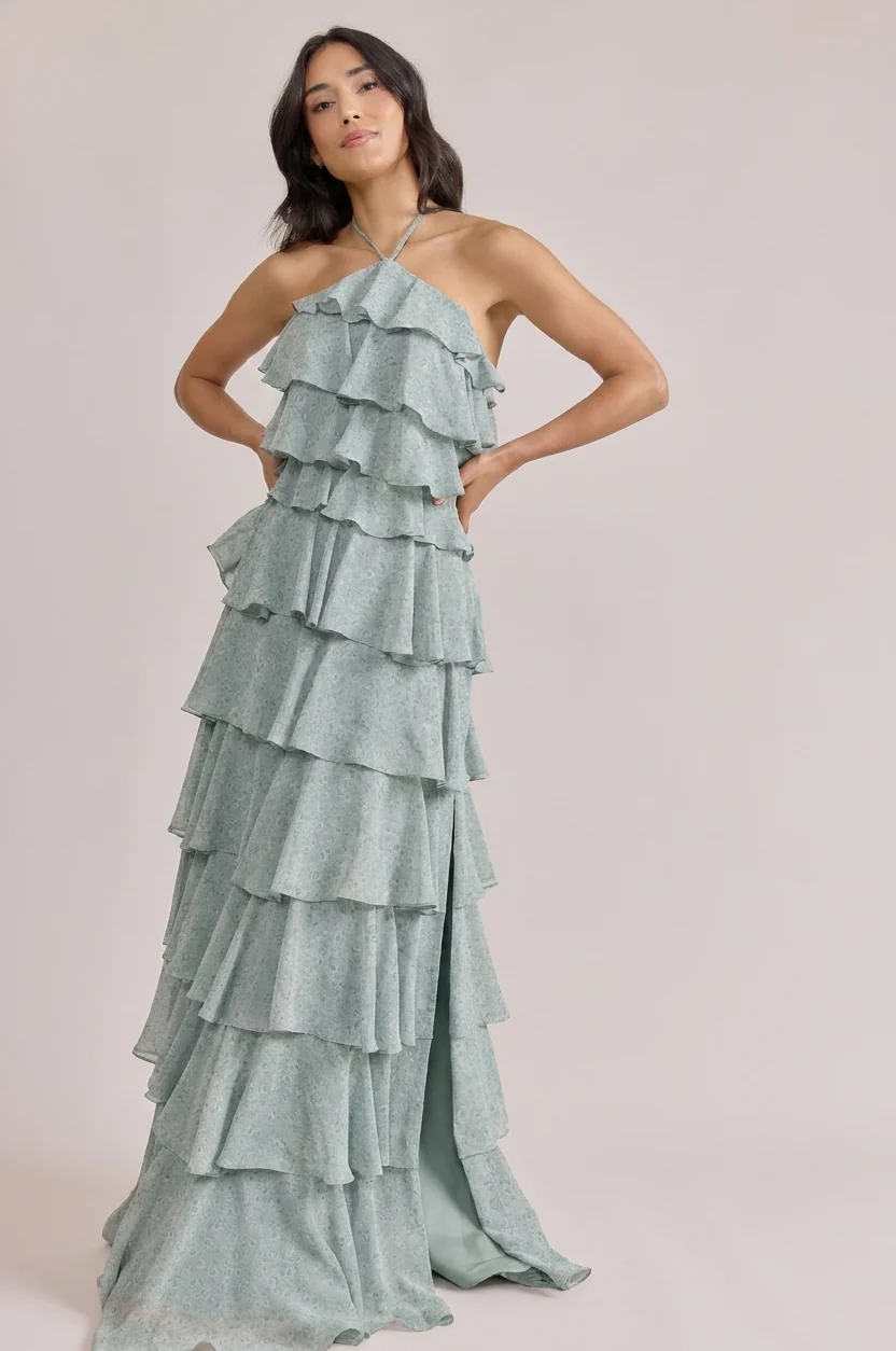 Carrie Chiffon Floral Print Dress | Made To Order - Image 51