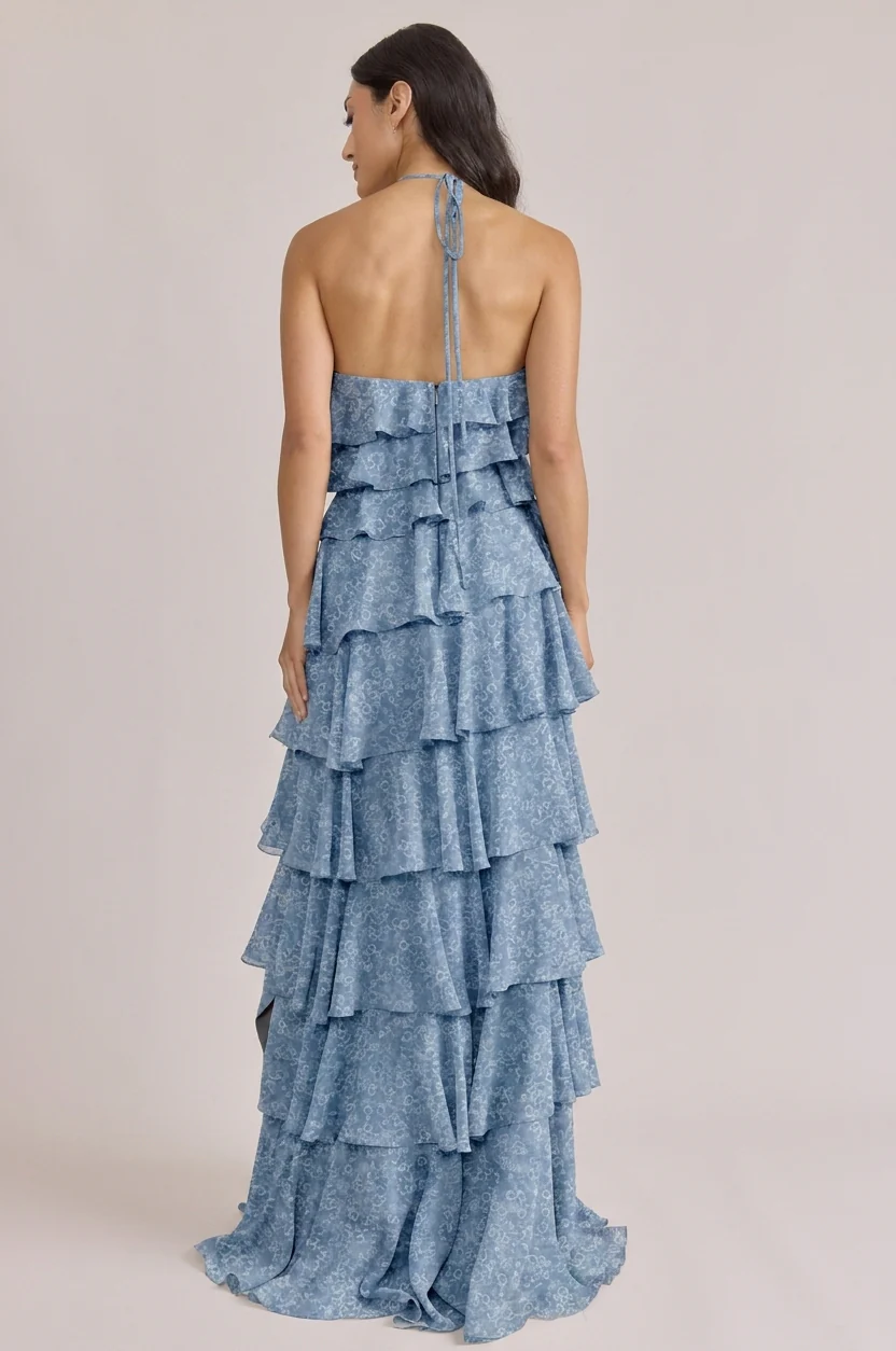 Carrie Chiffon Floral Print Dress | Made To Order - Image 54