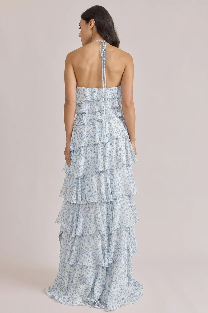 Carrie Chiffon Floral Print Dress | Made To Order - Image 55