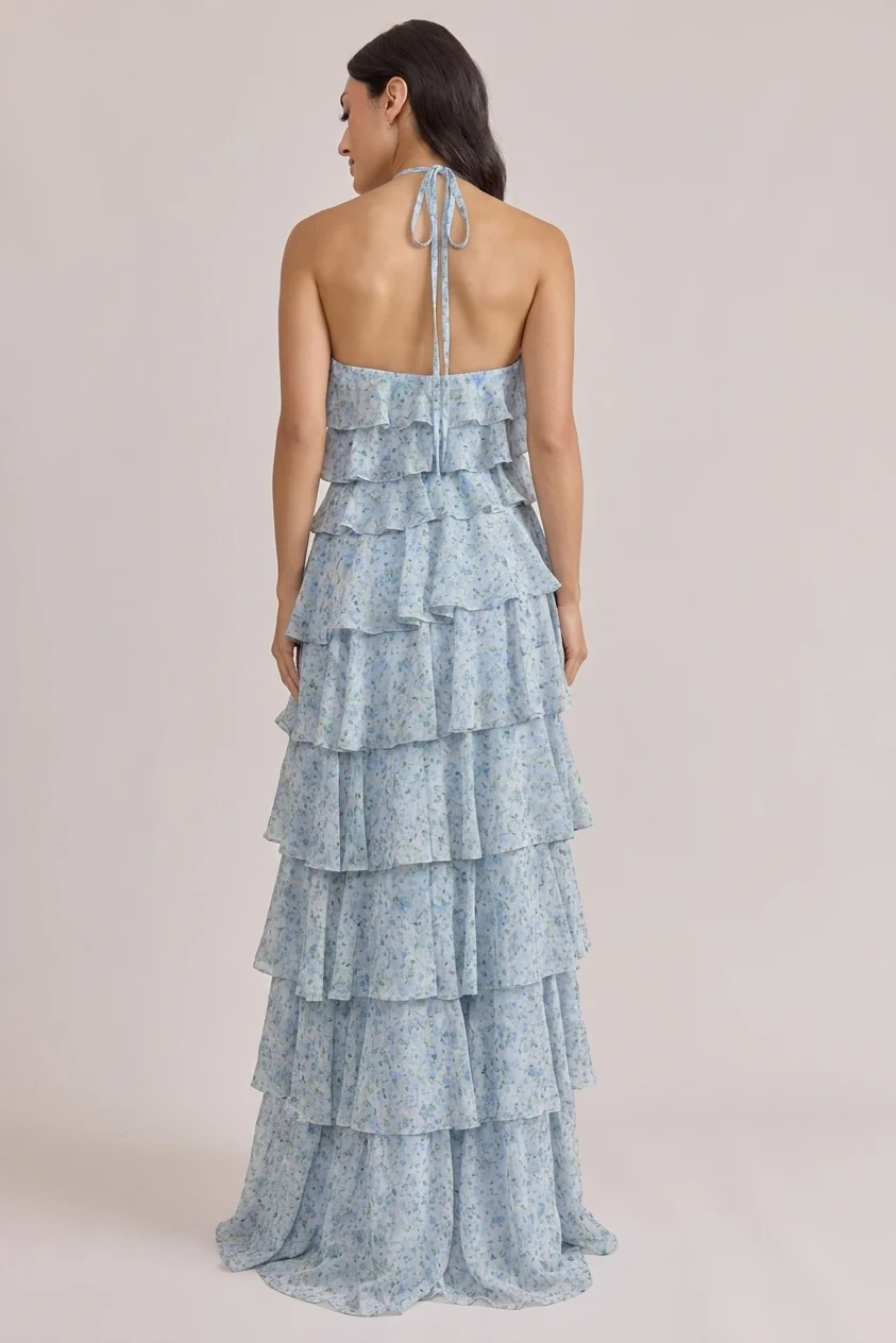 Carrie Chiffon Floral Print Dress | Made To Order - Image 61