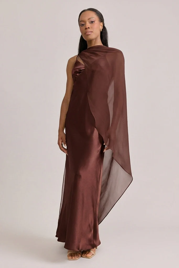 Chiffon Asymmetrical Shawl | Made To Order