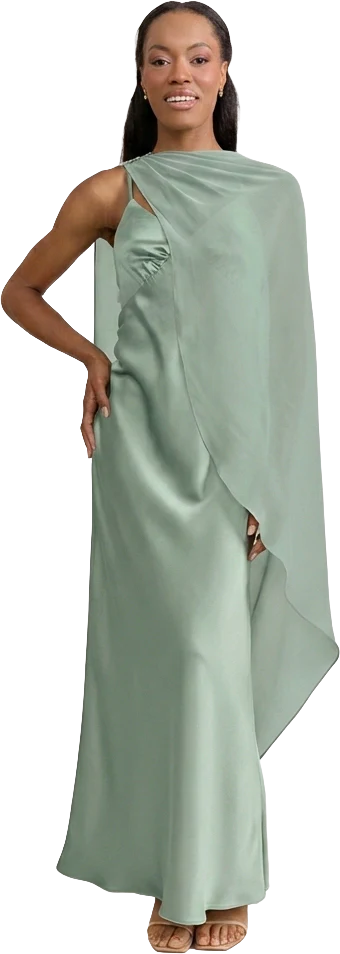 Chiffon Asymmetrical Shawl | Made To Order - Image 134