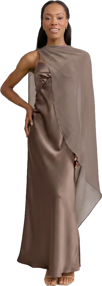 Chiffon Asymmetrical Shawl | Made To Order - Image 137