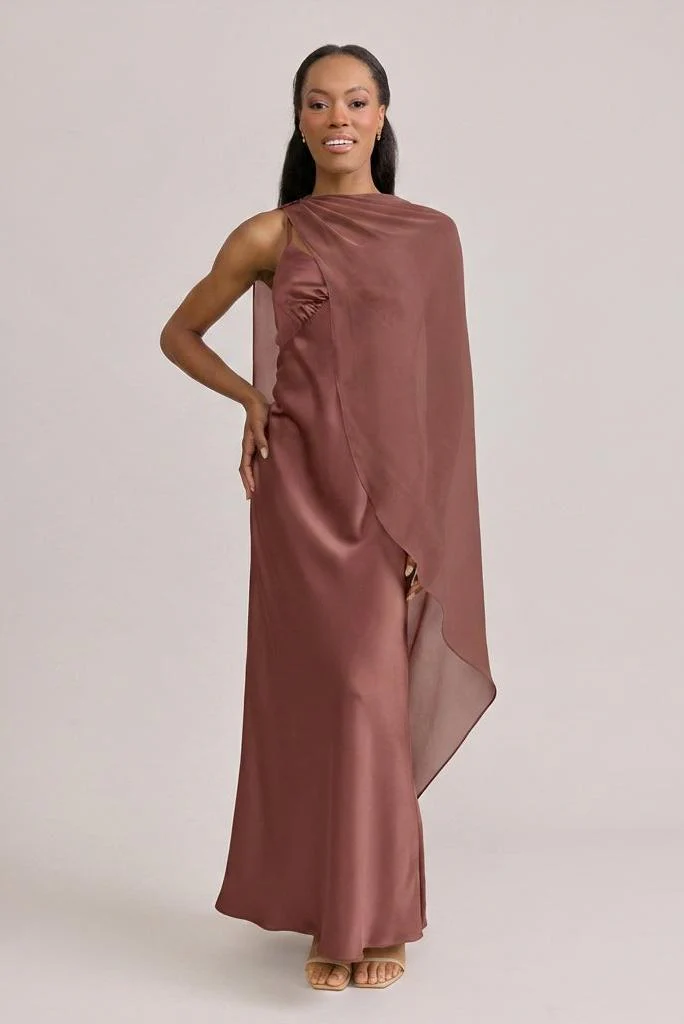 Chiffon Asymmetrical Shawl | Made To Order - Image 16