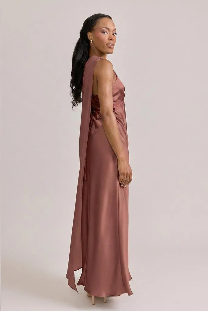 Chiffon Asymmetrical Shawl | Made To Order - Image 17