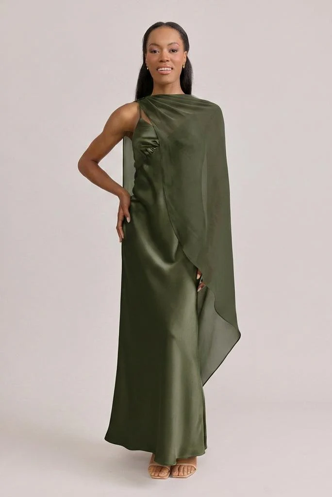 Chiffon Asymmetrical Shawl | Made To Order - Image 18