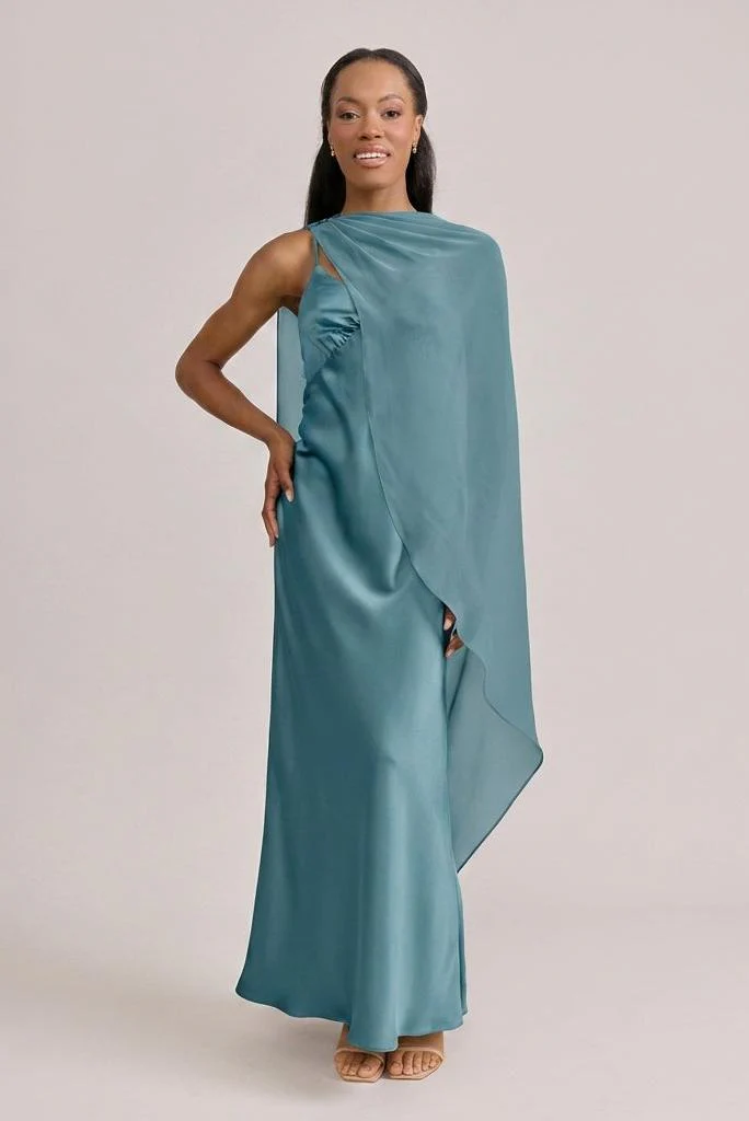 Chiffon Asymmetrical Shawl | Made To Order - Image 20