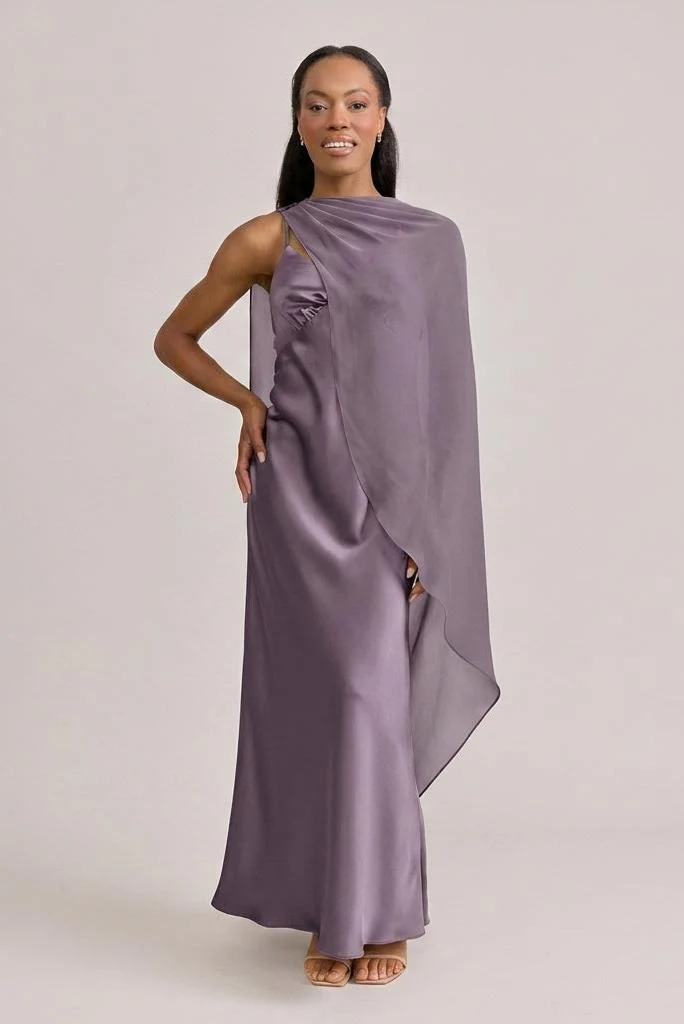 Chiffon Asymmetrical Shawl | Made To Order - Image 26