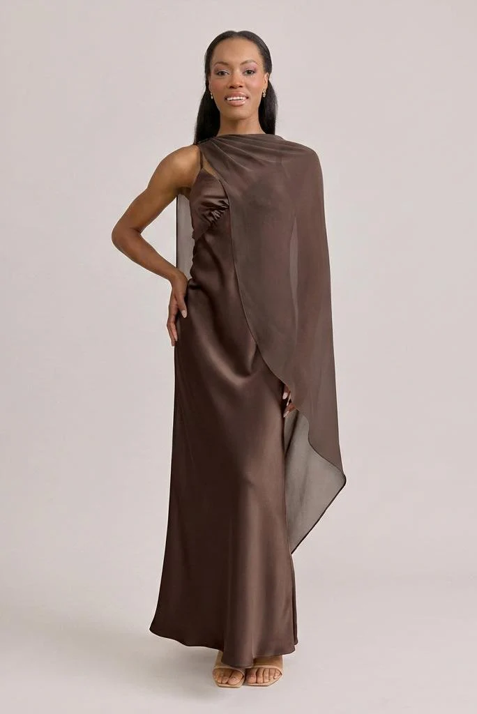 Chiffon Asymmetrical Shawl | Made To Order - Image 28