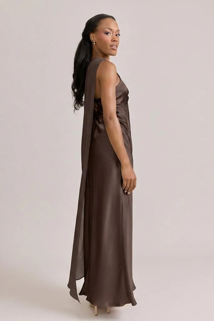 Chiffon Asymmetrical Shawl | Made To Order - Image 29