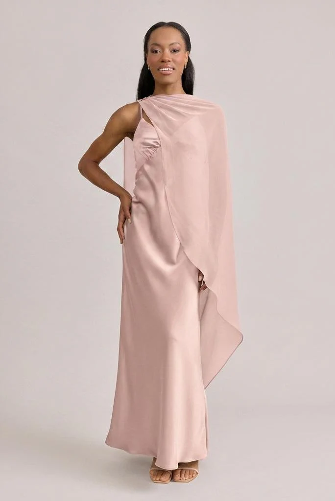Chiffon Asymmetrical Shawl | Made To Order - Image 32