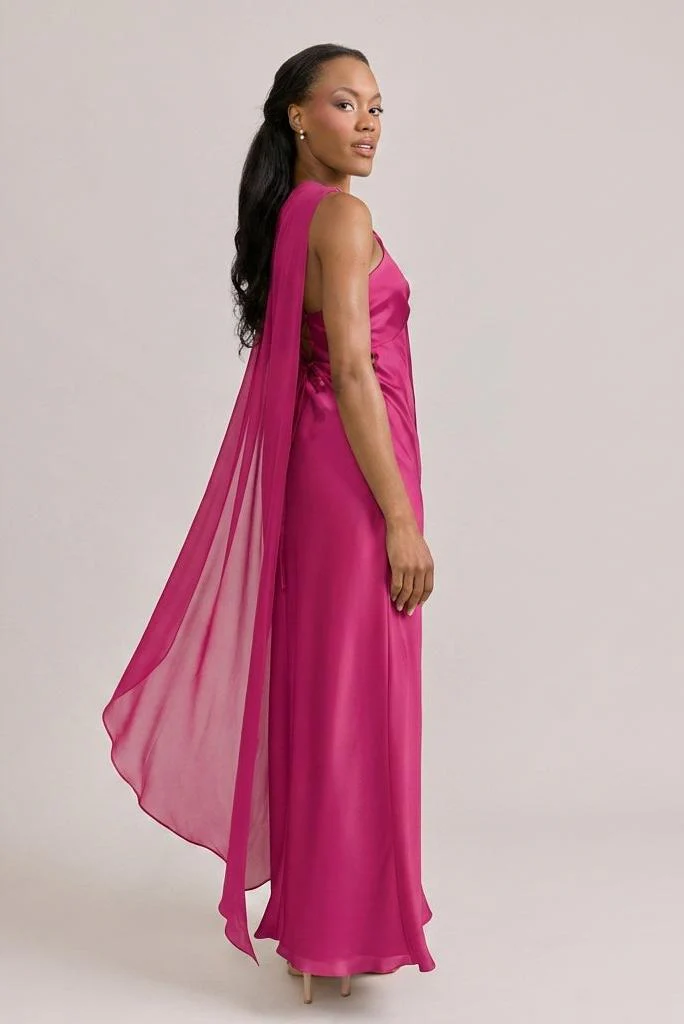 Chiffon Asymmetrical Shawl | Made To Order - Image 37