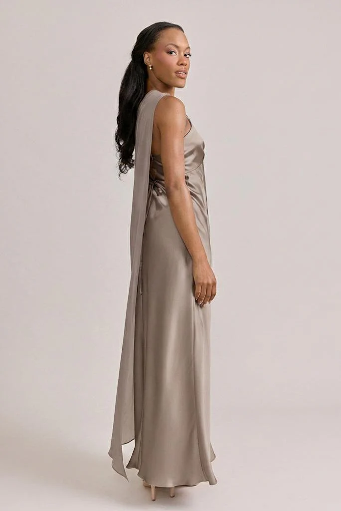 Chiffon Asymmetrical Shawl | Made To Order - Image 39