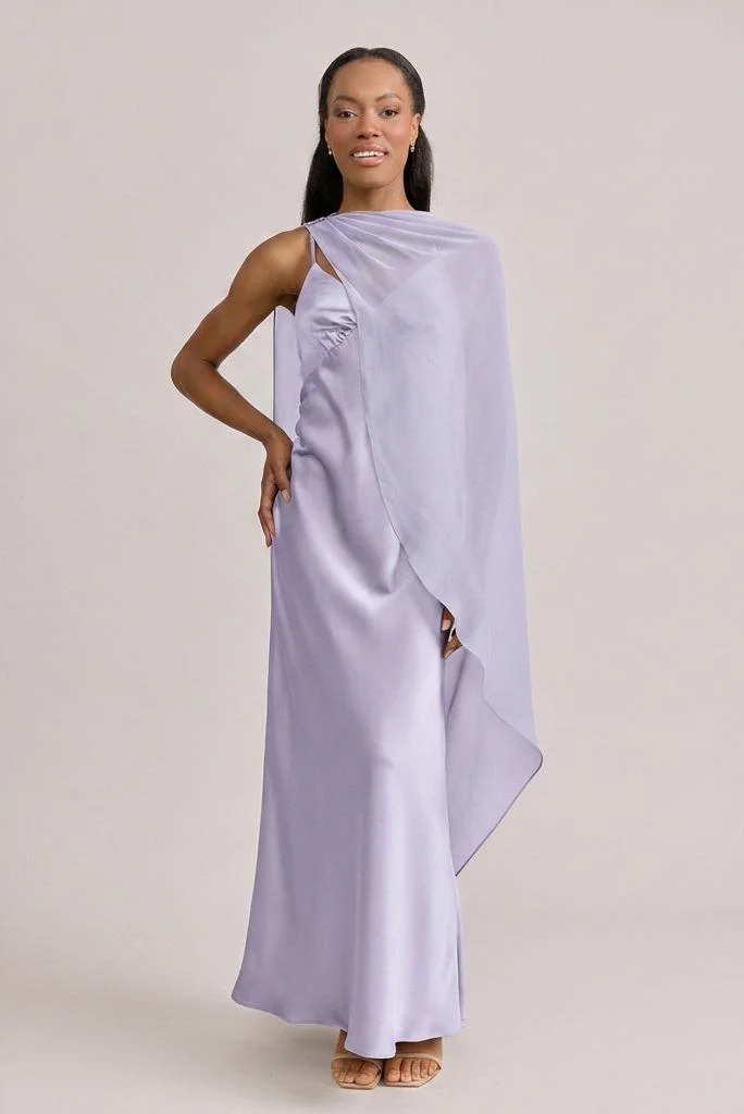 Chiffon Asymmetrical Shawl | Made To Order - Image 42
