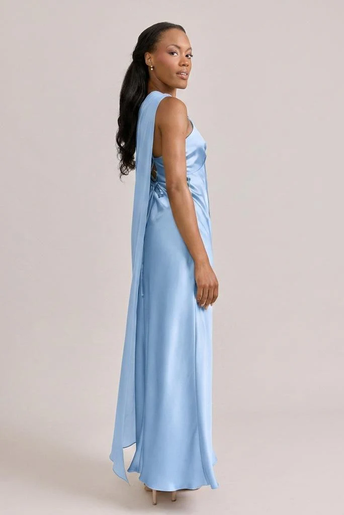 Chiffon Asymmetrical Shawl | Made To Order - Image 45