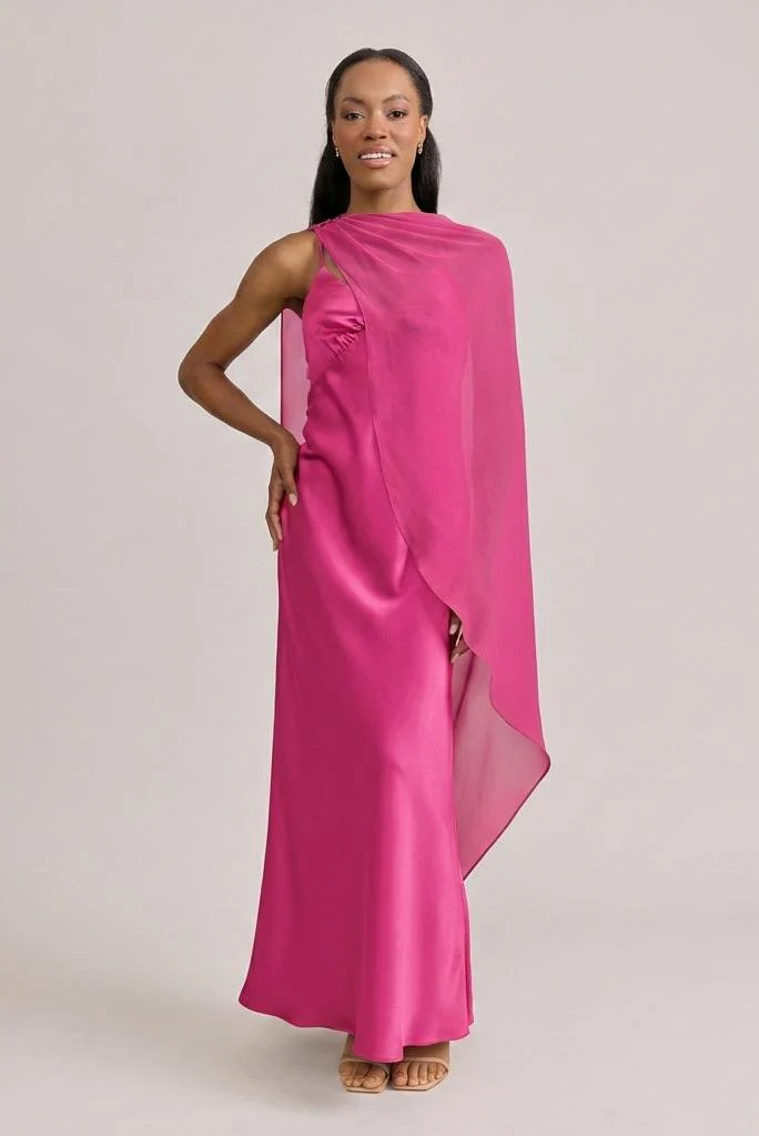 Chiffon Asymmetrical Shawl | Made To Order - Image 48