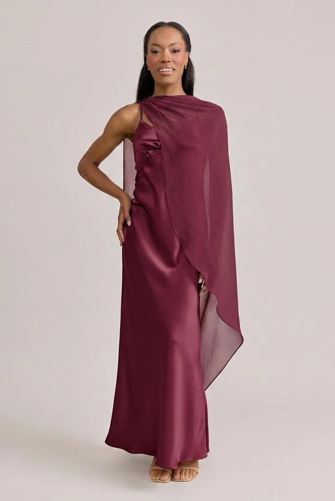 Chiffon Asymmetrical Shawl | Made To Order - Image 50