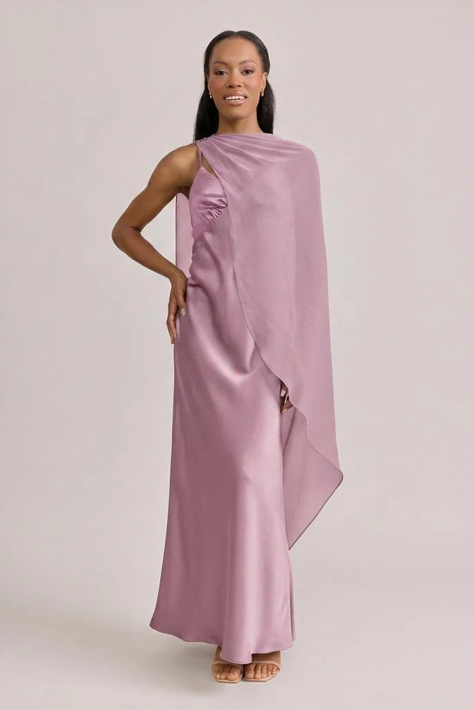 Chiffon Asymmetrical Shawl | Made To Order - Image 54