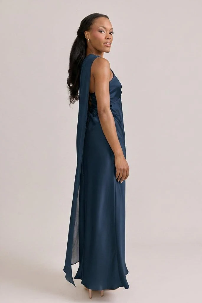 Chiffon Asymmetrical Shawl | Made To Order - Image 59