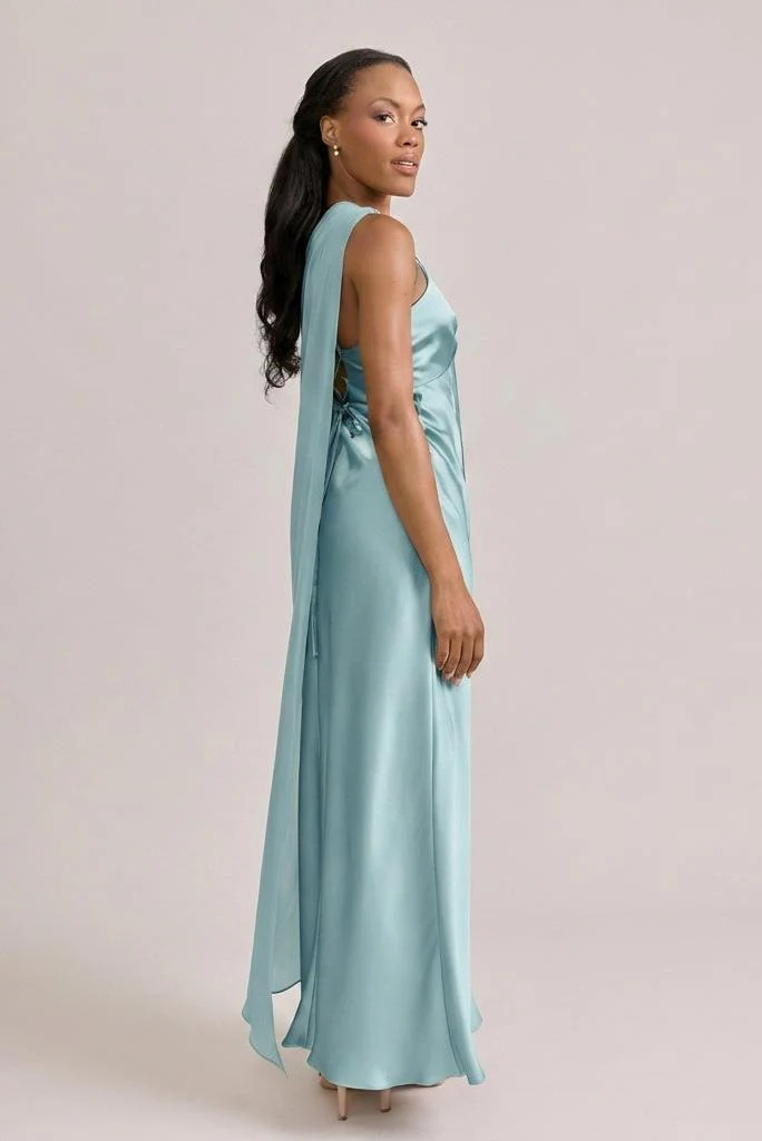 Chiffon Asymmetrical Shawl | Made To Order - Image 64