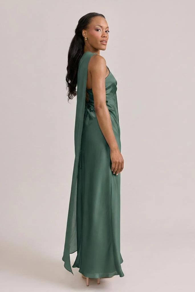 Chiffon Asymmetrical Shawl | Made To Order - Image 68
