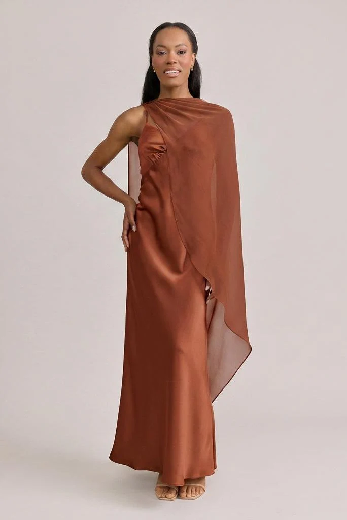 Chiffon Asymmetrical Shawl | Made To Order - Image 73