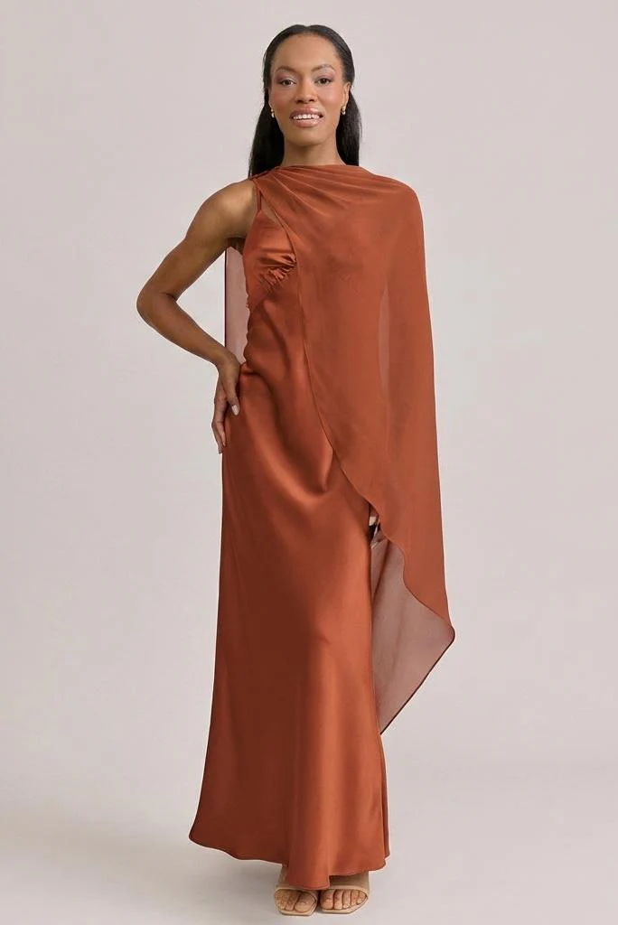 Chiffon Asymmetrical Shawl | Made To Order - Image 75