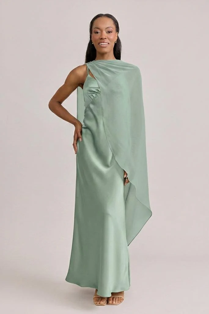 Chiffon Asymmetrical Shawl | Made To Order - Image 77