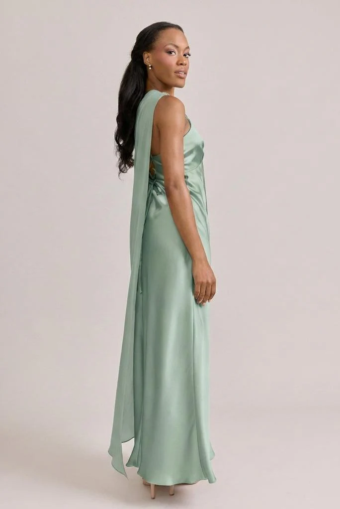 Chiffon Asymmetrical Shawl | Made To Order - Image 78