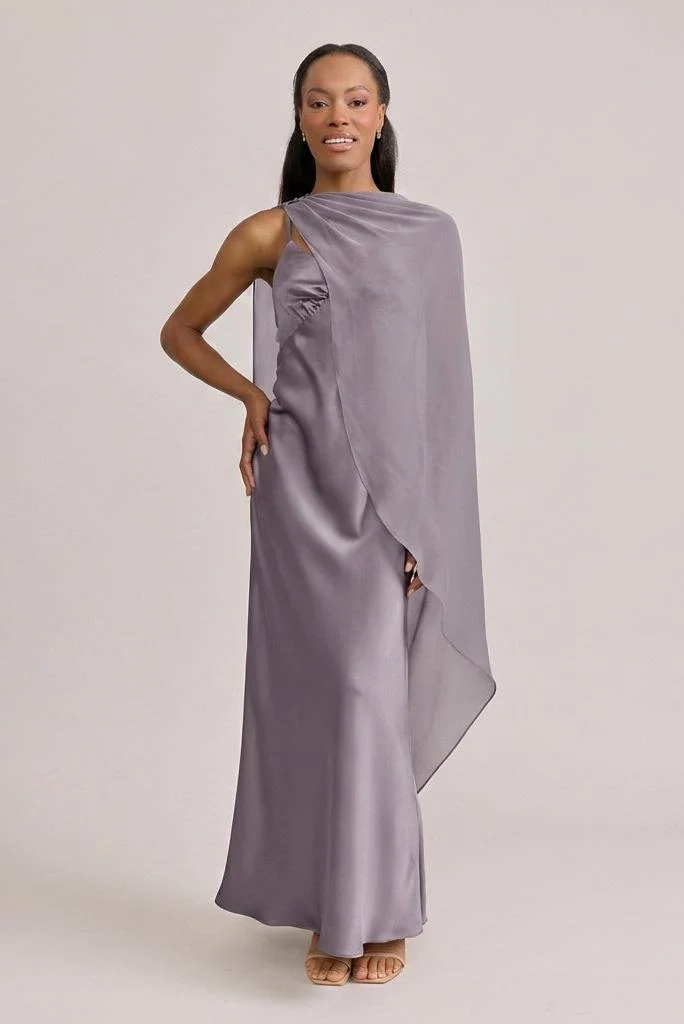 Chiffon Asymmetrical Shawl | Made To Order - Image 85