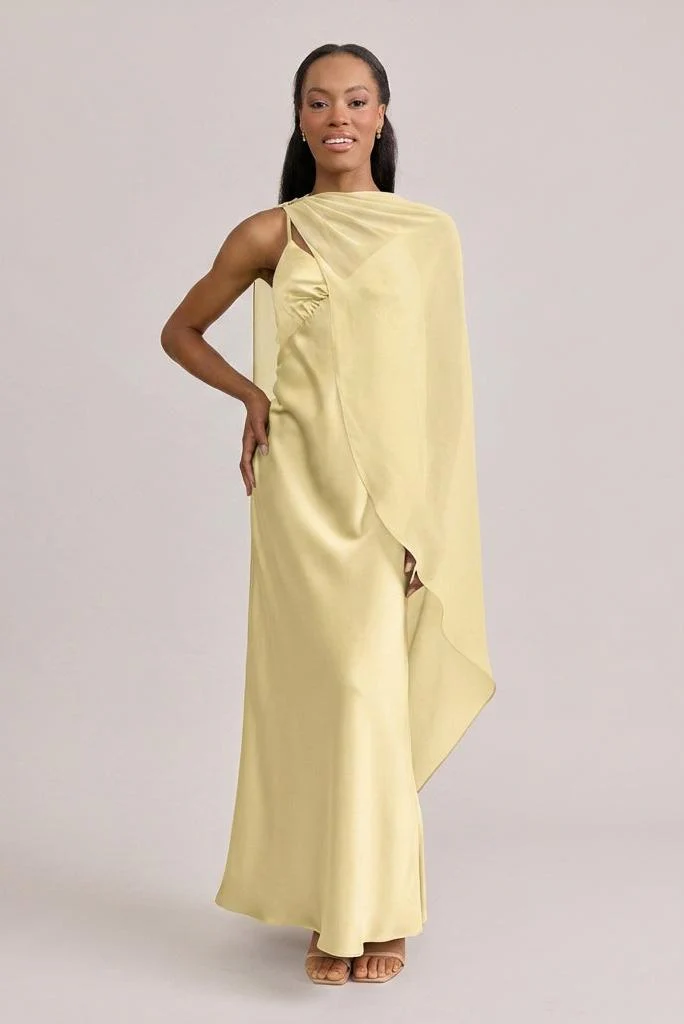 Chiffon Asymmetrical Shawl | Made To Order - Image 87