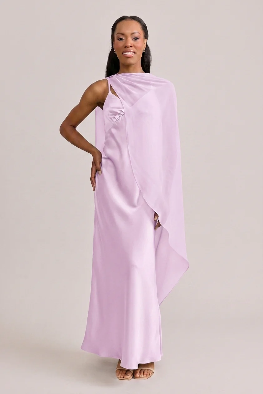 Chiffon Asymmetrical Shawl | Made To Order - Image 93