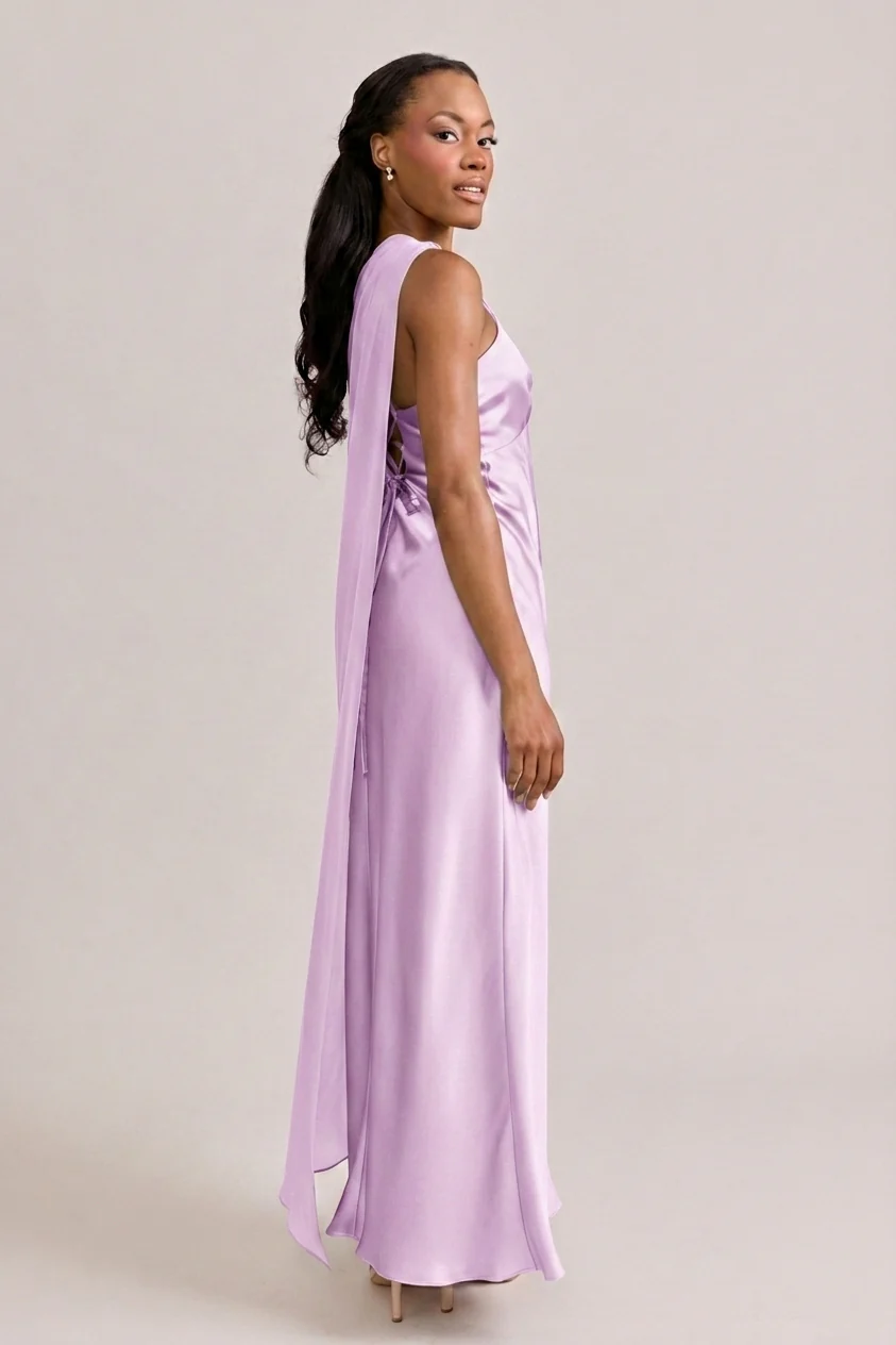 Chiffon Asymmetrical Shawl | Made To Order - Image 94
