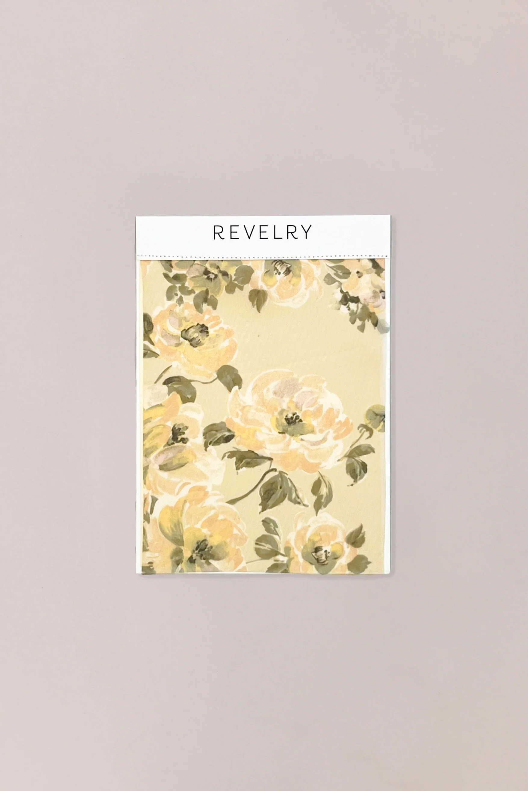 Chiffon Floral Print Mega Swatch | Ready To Ship | Pale Yellow Blossom