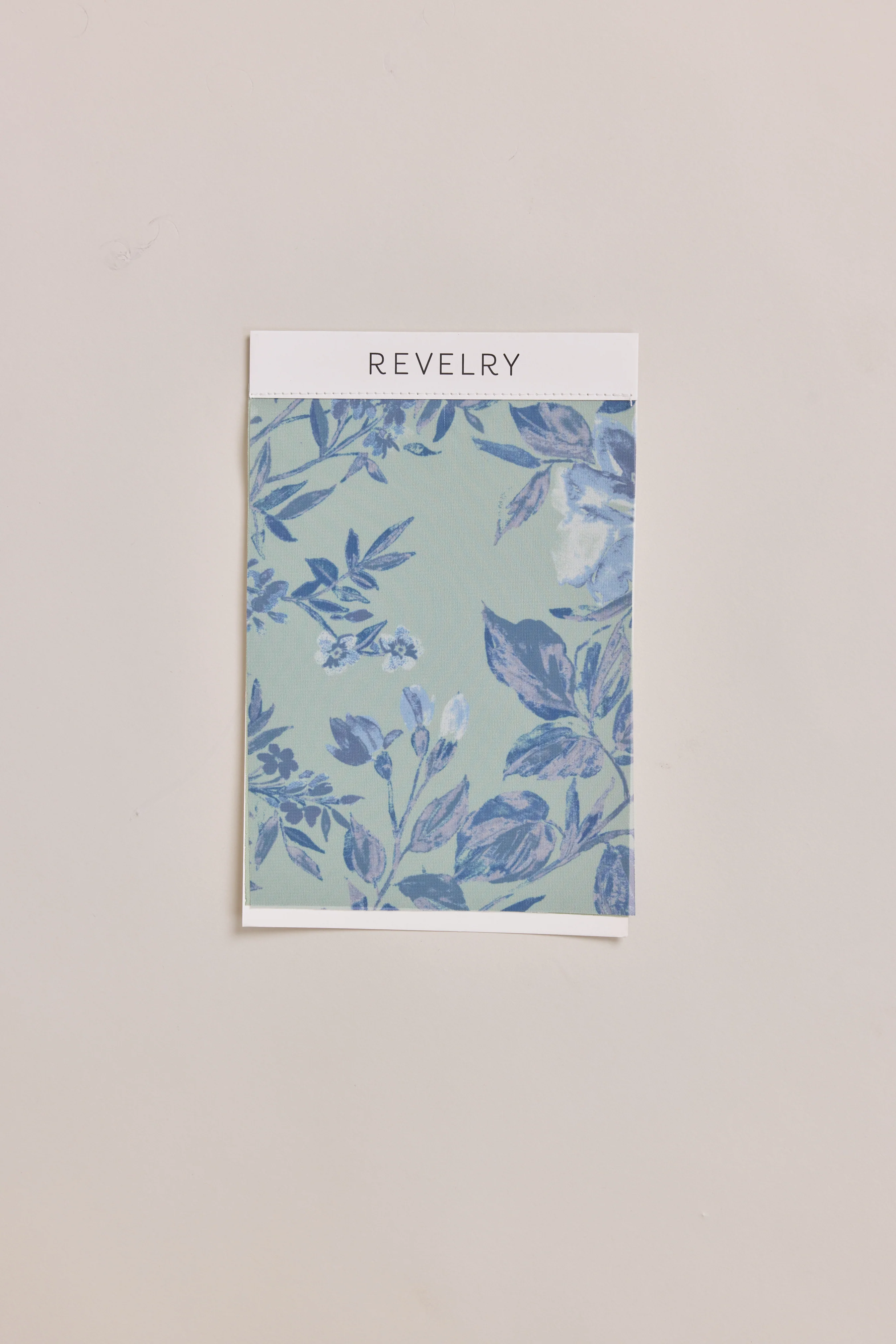 Chiffon Floral Print Mega Swatch | Ready To Ship | Sage and Sky Blue Meadow Blooms