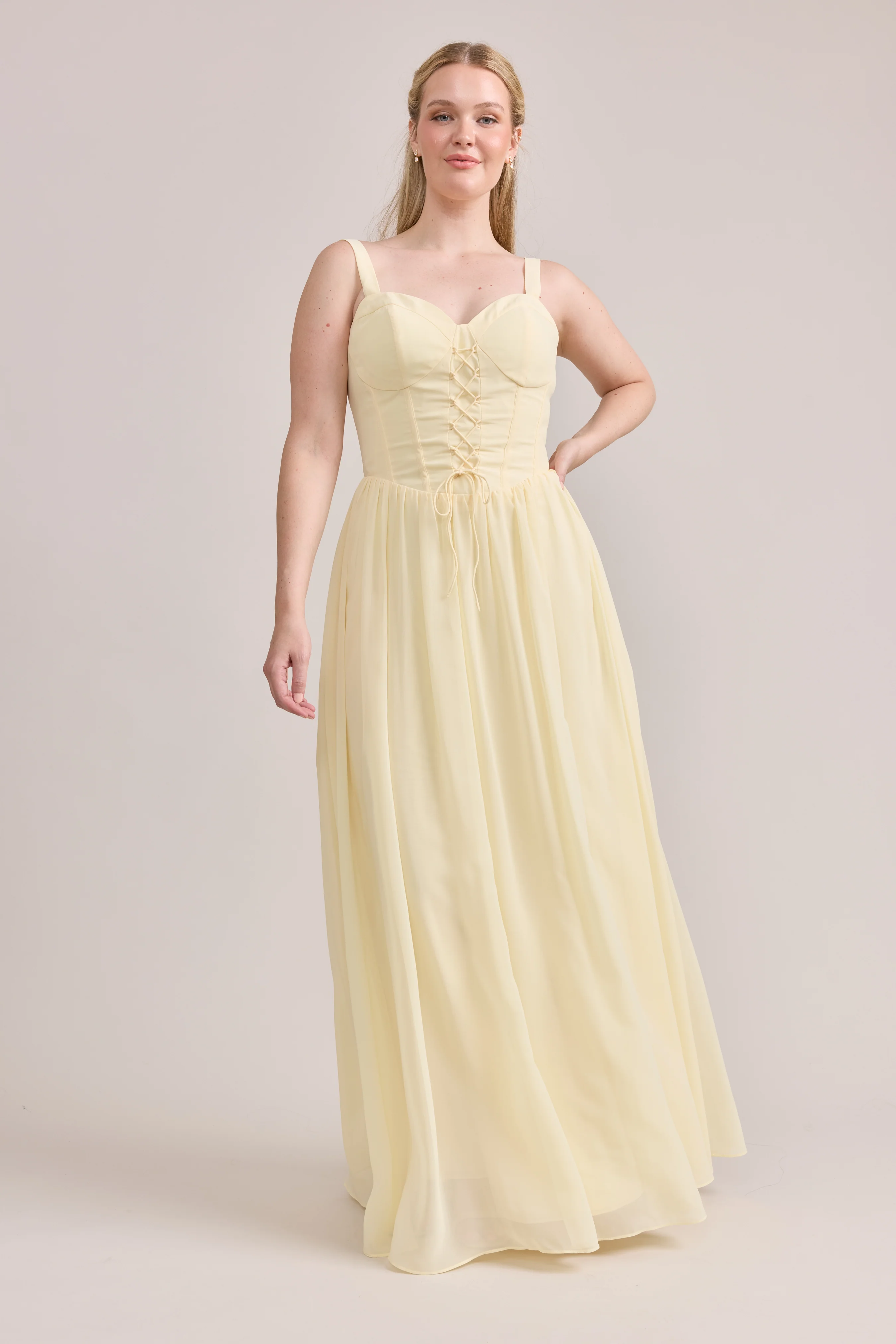 Chiffon Mega Swatch | Ready To Ship | Pale Yellow - Image 2