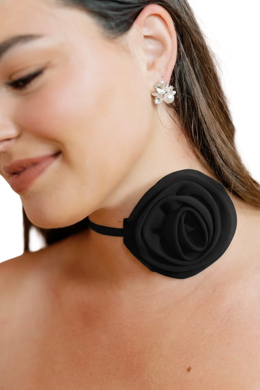 Chiffon Rose Neck Tie | Made To Order - Image 72