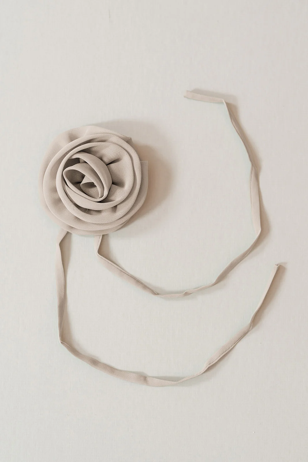 Chiffon Rose Neck Tie | Made To Order - Image 8