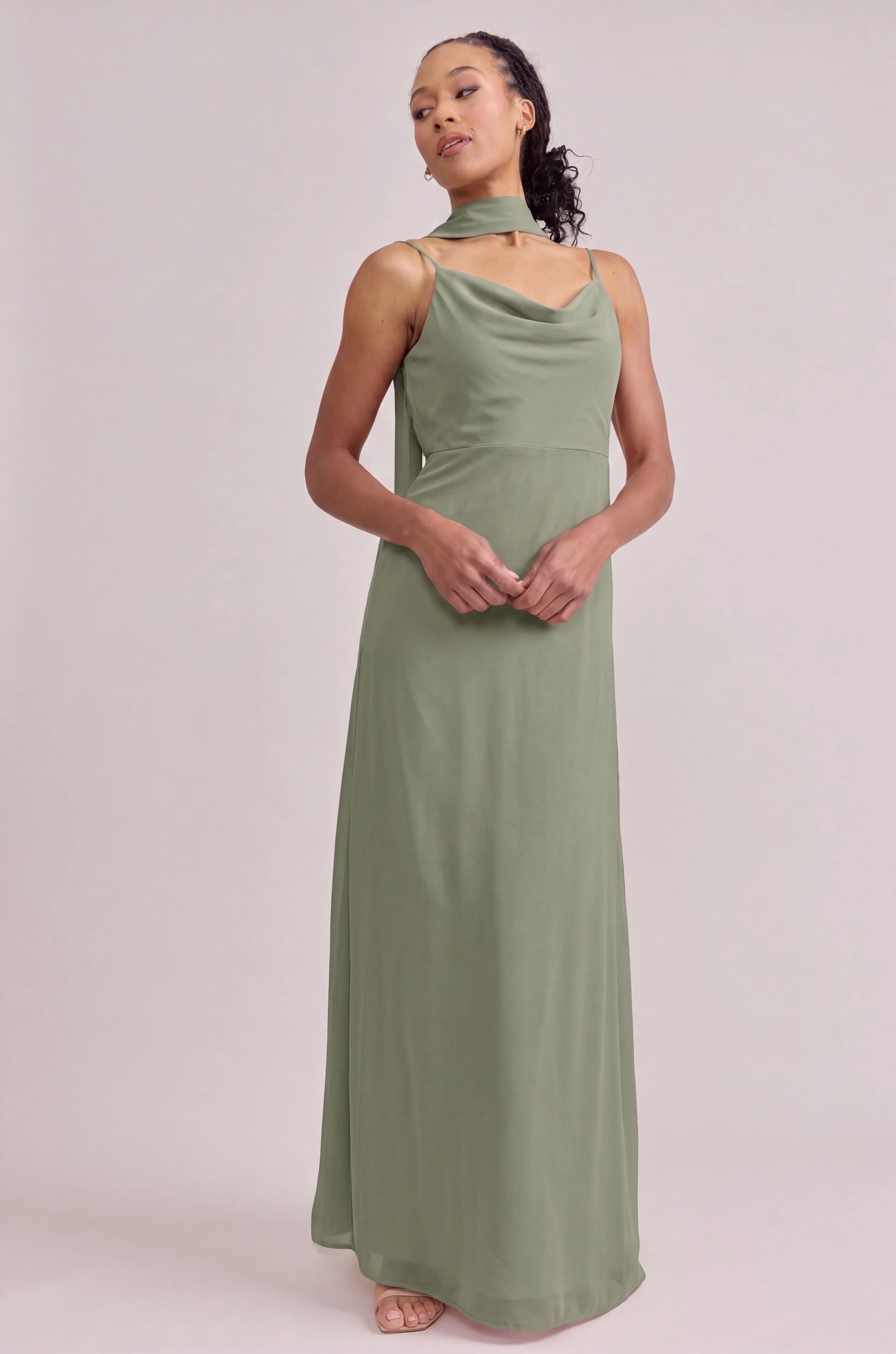 Chiffon Skinny Scarf | Made To Order - Image 119
