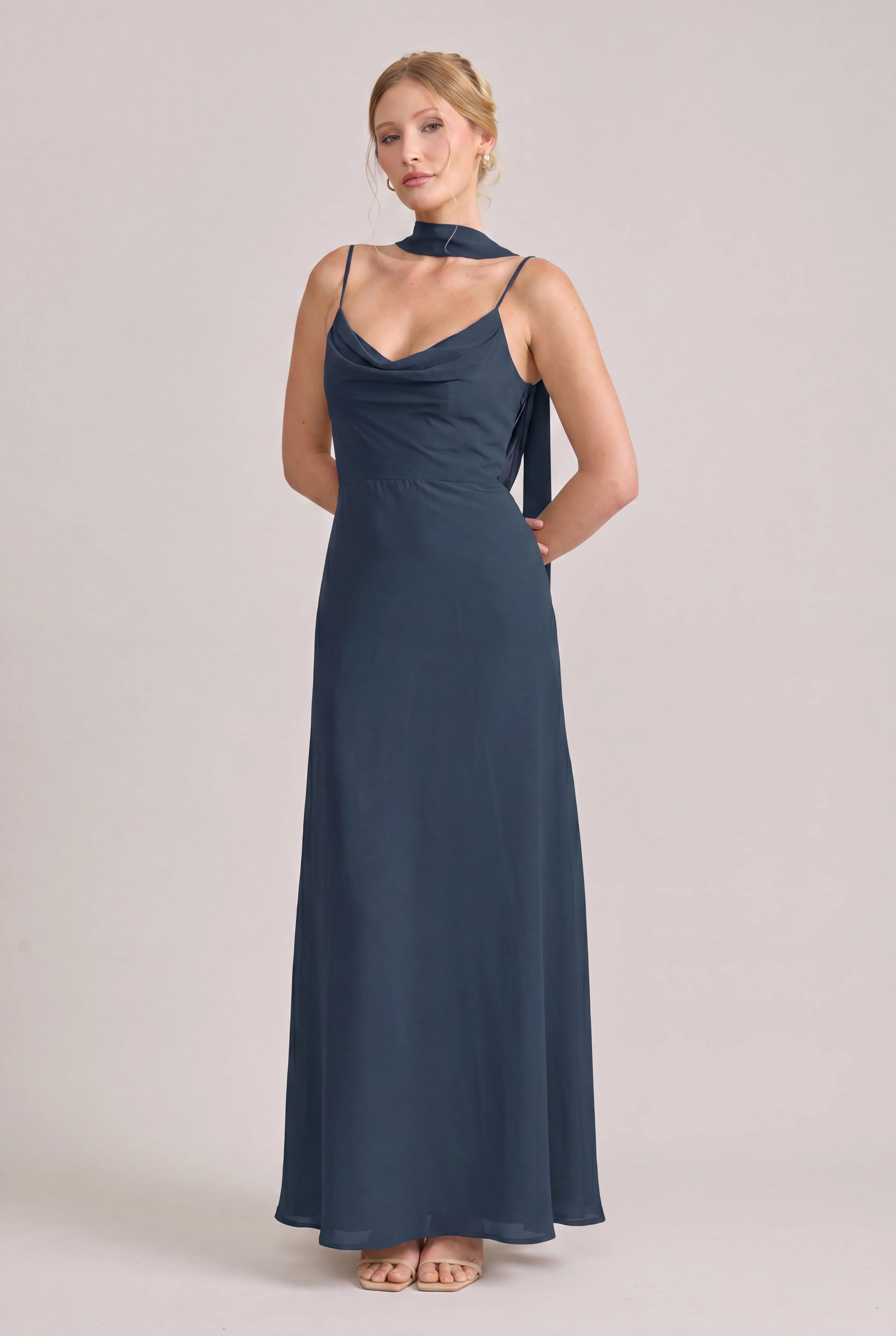 Chiffon Skinny Scarf | Made To Order - Image 141